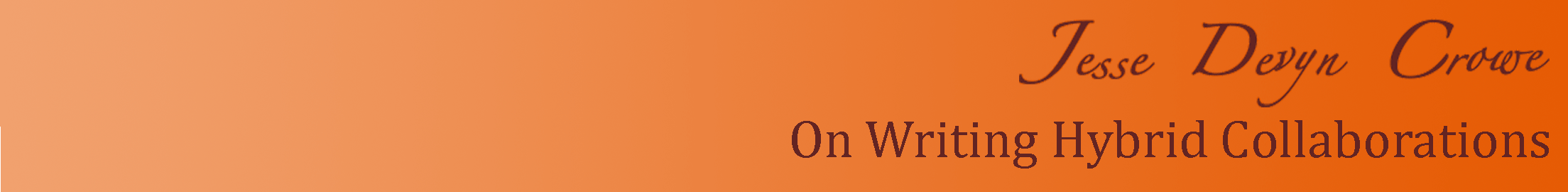 On Writing Hybrid Collaborations